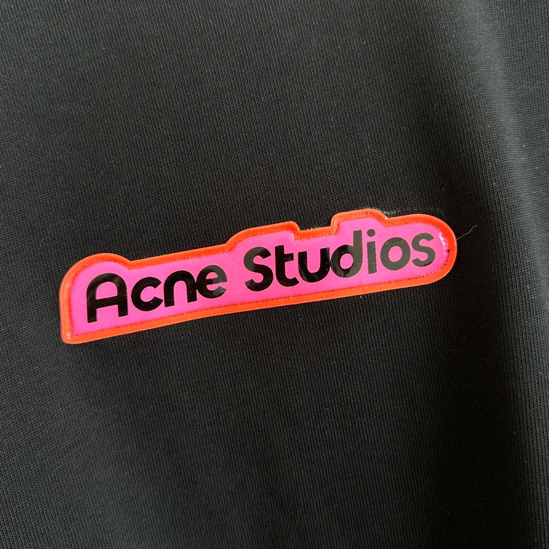 acne studio 24SS logo T Size：S/M/L 24 Classic logo Pinklogo Same Style 😬
